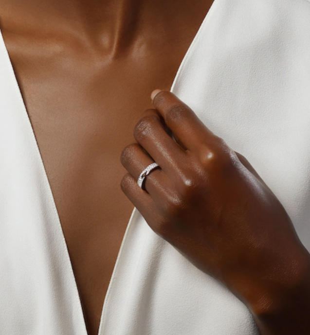[Joyas Regalia] ANILLO DE DIAMANTES PAVÉ DE 4 MM VIDENCE DE ALLIANCE LIENS