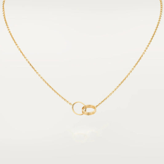 [Joyas Regalia] COLLAR DE AMOR DOBLE ANILLO ORO