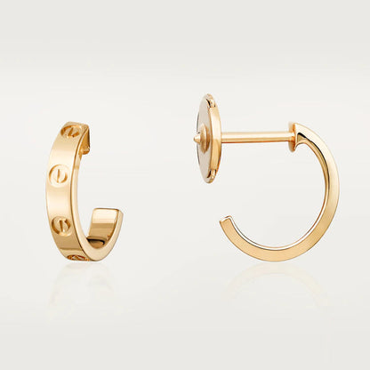 [Joyas Regalia] PENDIENTES LOVE 2.65MM ORO ROSA 