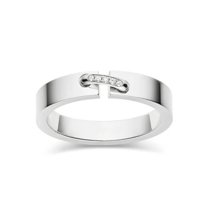 [Joyas Regalia] ANILLO DE DIAMANTES VIDENCE DE 4 MM DE ALLIANCE LIENS