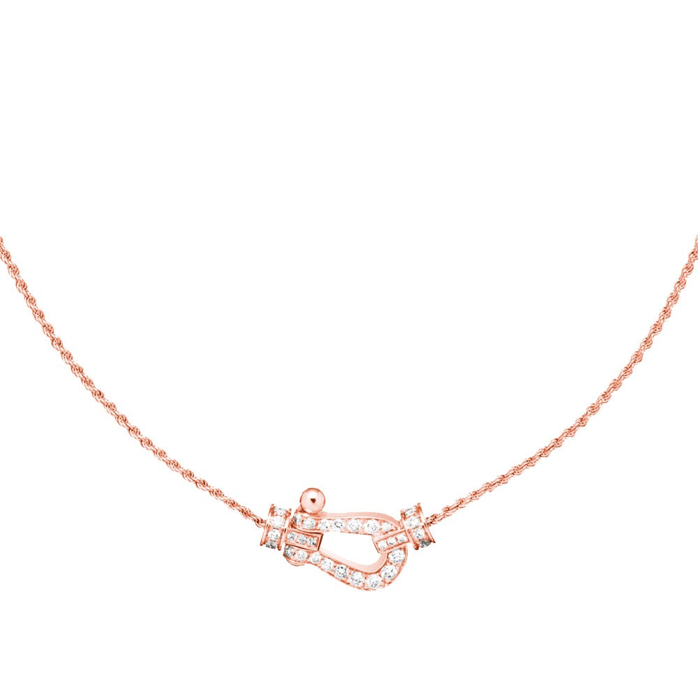 [Bijoux Regalia] COLLIER FORCE 10 OR ROSE DIAMANT