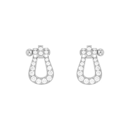 [Joyas Regalia] PENDIENTES DE BOTONERA FORCE 10 CON DIAMANTES, MODELO MINI