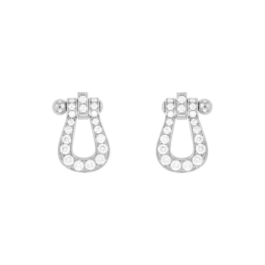[Joyas Regalia] PENDIENTES DE BOTONERA FORCE 10 CON DIAMANTES, MODELO MINI