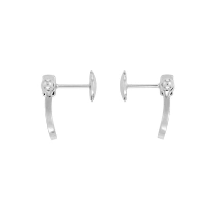 [Joyas Regalia] PENDIENTES DE BOTONERA FORCE 10 CON DIAMANTES, MODELO MINI