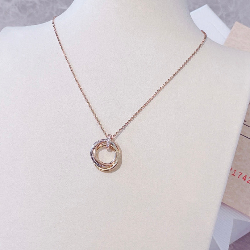 [Joyas Regalia] COLLAR TRINITY ORO DIAMANTES