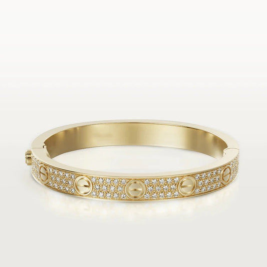 [Joyas Regalia] PULSERA LOVE DE 6,1 MM CON PAVÉ DE DIAMANTES 