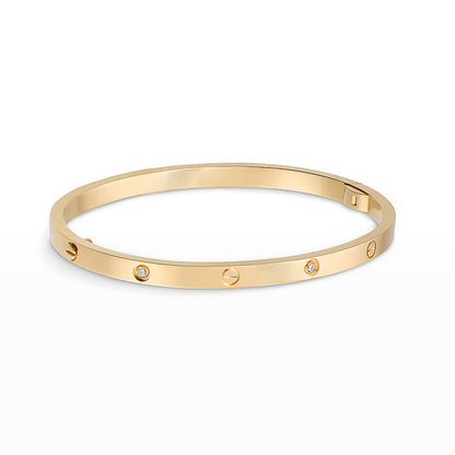 [Joyas Regalia] PULSERA LOVE 3,65 MM 6 DIAMANTES
