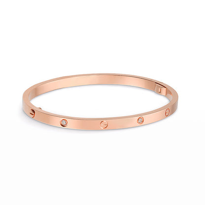 [Joyas Regalia] PULSERA LOVE 3,65 MM 6 DIAMANTES