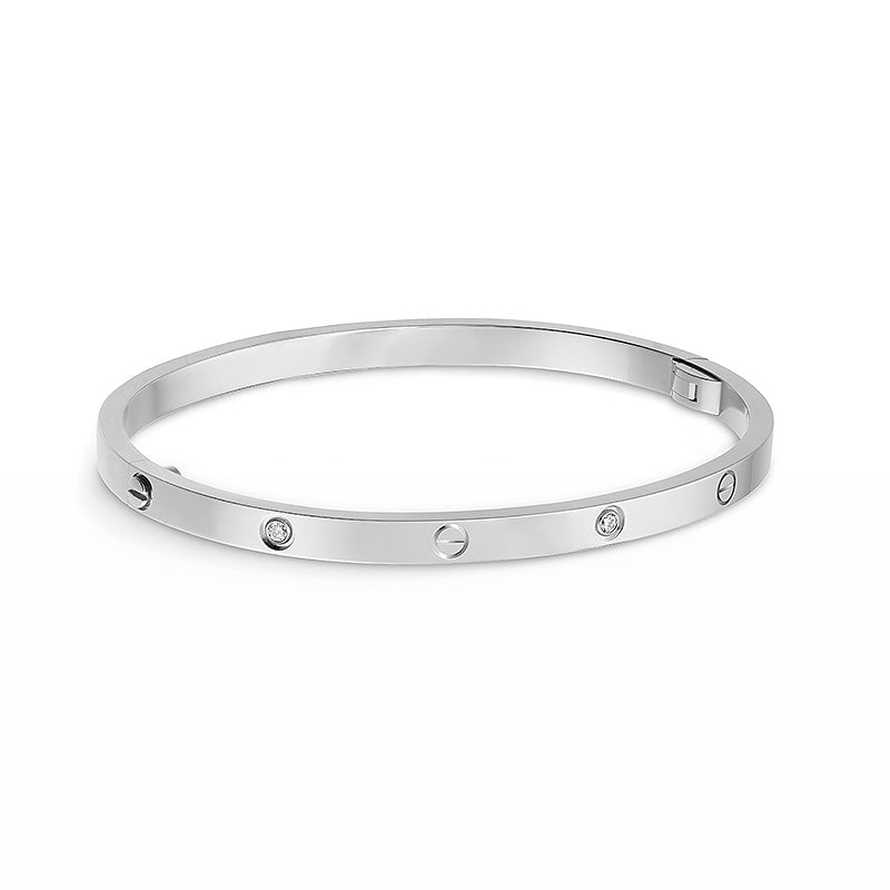 [Joyas Regalia] PULSERA LOVE 3,65 MM 6 DIAMANTES
