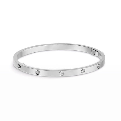 [Joyas Regalia] PULSERA LOVE 3,65 MM 6 DIAMANTES