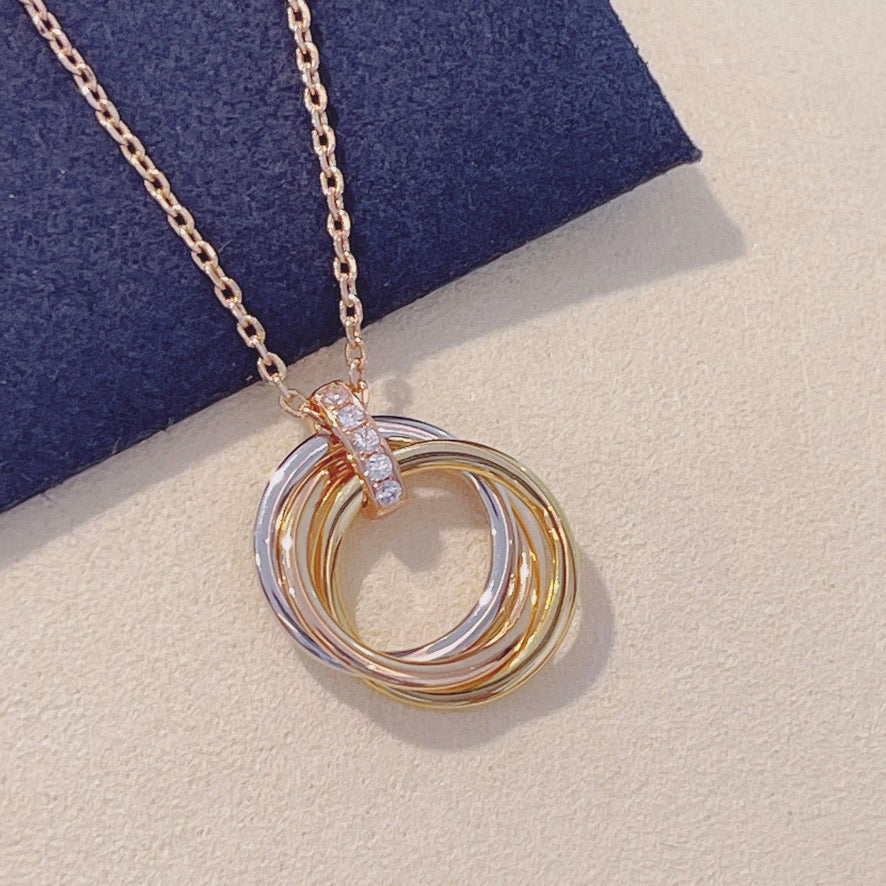 [Joyas Regalia] COLLAR TRINITY ORO DIAMANTES