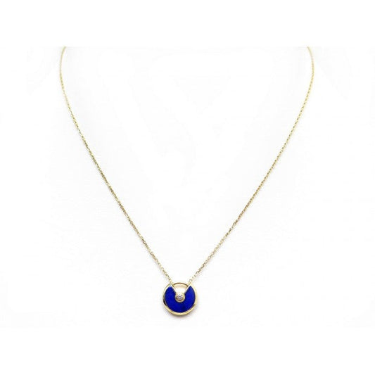 [Joyas Regalia] COLLAR AMULETTE DE ÁGATA DE ORO ROSA