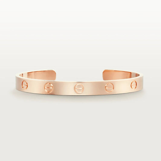 [Joyas Regalia] PULSERA AMOR DE 6,1 MM CON BRAZALETE ABIERTO 