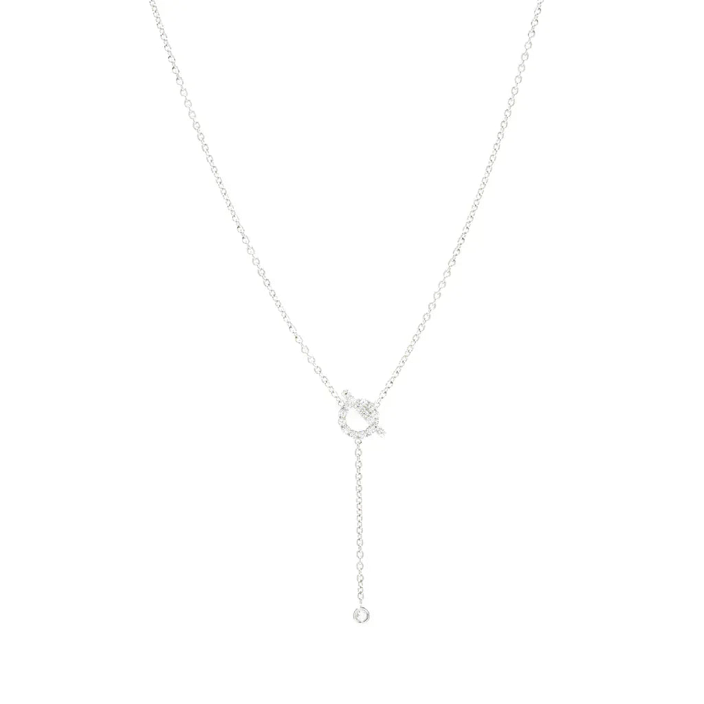 [Regalia jewelry]FINESSE SILVER DIAMOND NECKLACE