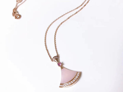 [Bijoux Regalia] COLLIER DREAM NACRE ROSE DIAMANT