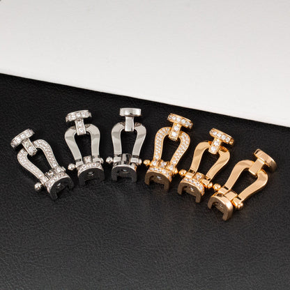 [Bijoux Regalia] BRACELET FORCE LARGE FER À CHEVAL SANS DIAMANT ARGENT