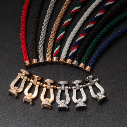 [Bijoux Regalia] BRACELET FORCE LARGE FER À CHEVAL EN ARGENT