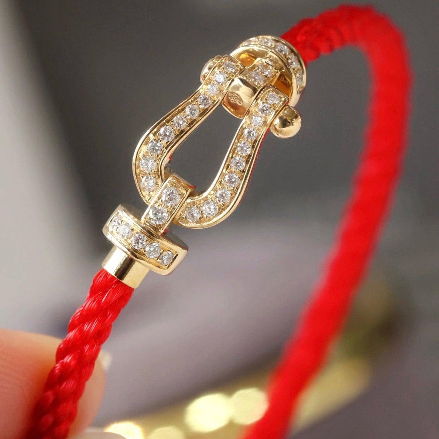 [Bijoux Regalia] BRACELET FORCE LARGE FER À CHEVAL EN ARGENT