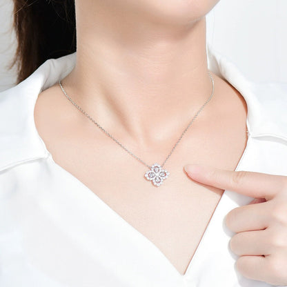 [Joyas Regalia] COLLAR DE LAZO CON MOTIVO COMPLETO DE DIAMANTE DE 16 MM EN MÚLTIPLES COLORES