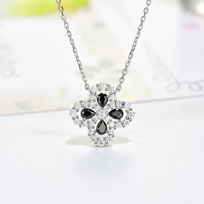 [Joyas Regalia] COLLAR DE LAZO CON MOTIVO COMPLETO DE DIAMANTE DE 16 MM EN MÚLTIPLES COLORES