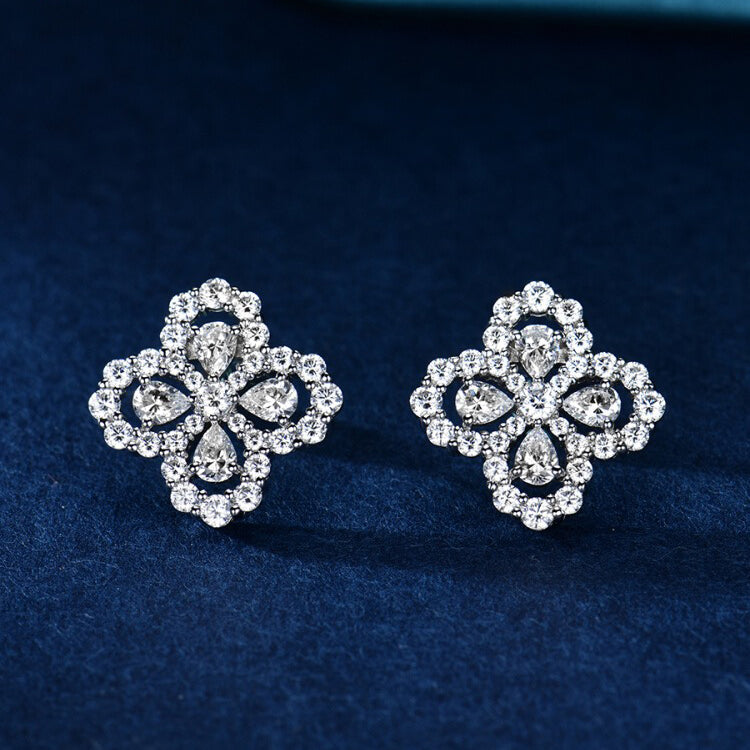 [Bijoux Regalia] BOUCLES D'OREILLES BOUCLES D'OREILLES MOTIF COMPLET DIAMANT 16MM