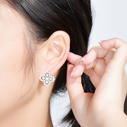 [Bijoux Regalia] BOUCLES D'OREILLES BOUCLES D'OREILLES MOTIF COMPLET DIAMANT 16MM