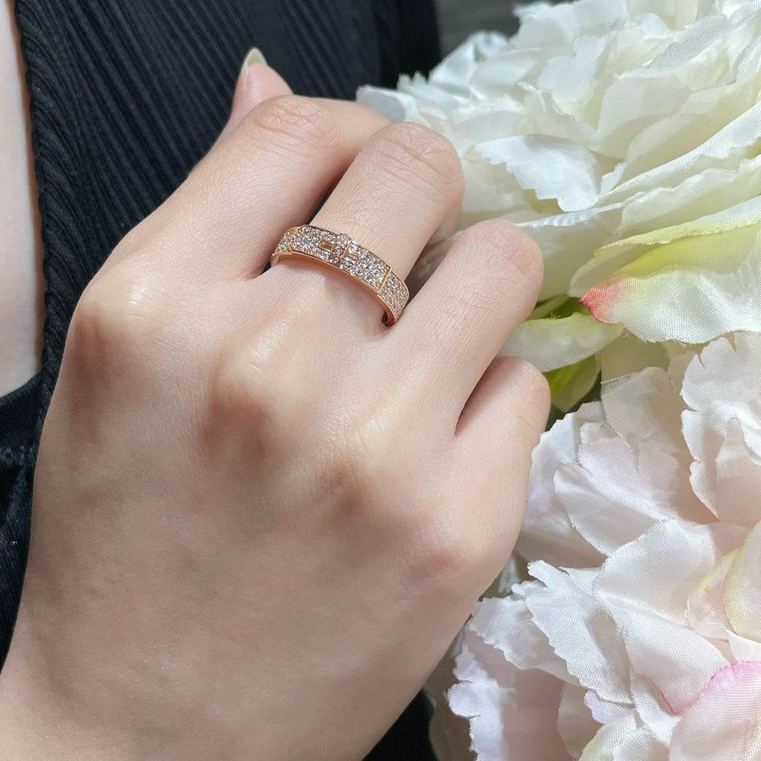 [Bijoux Regalia] BAGUE KELLY EN OR ROSE ET DIAMANT