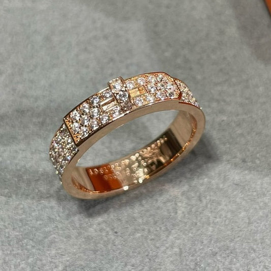 [Bijoux Regalia] BAGUE KELLY EN OR ROSE ET DIAMANT