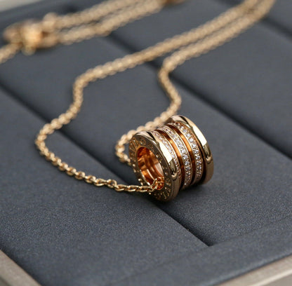 [Joyas Regalia] COLLAR DE DIAMANTES DE ORO ROSA ZERO 1