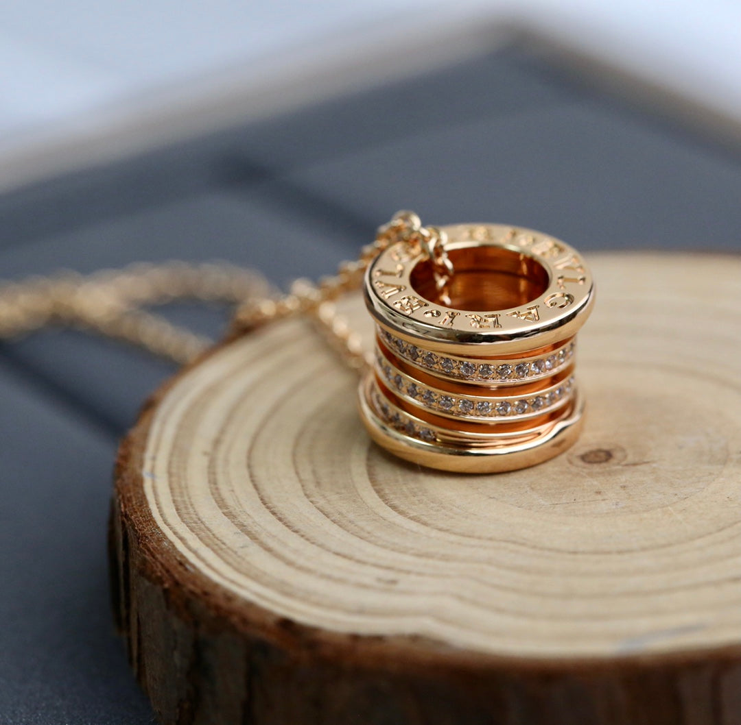 [Joyas Regalia] COLLAR DE DIAMANTES DE ORO ROSA ZERO 1
