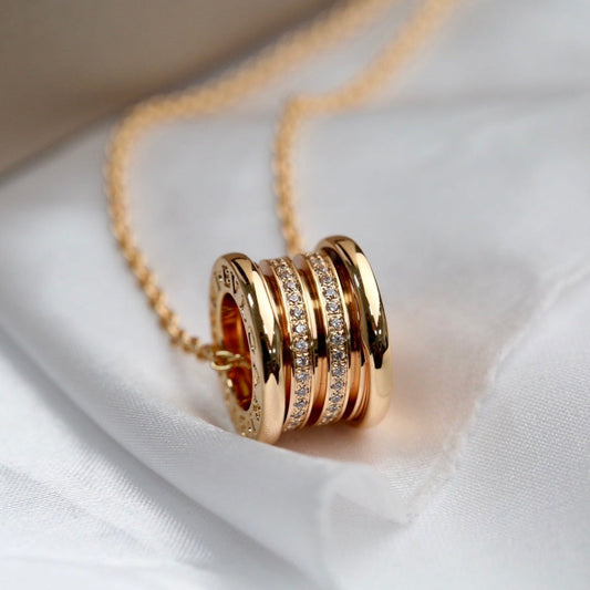 [Bijoux Regalia] COLLIER ZÉRO 1 EN OR ROSE ET DIAMANTS