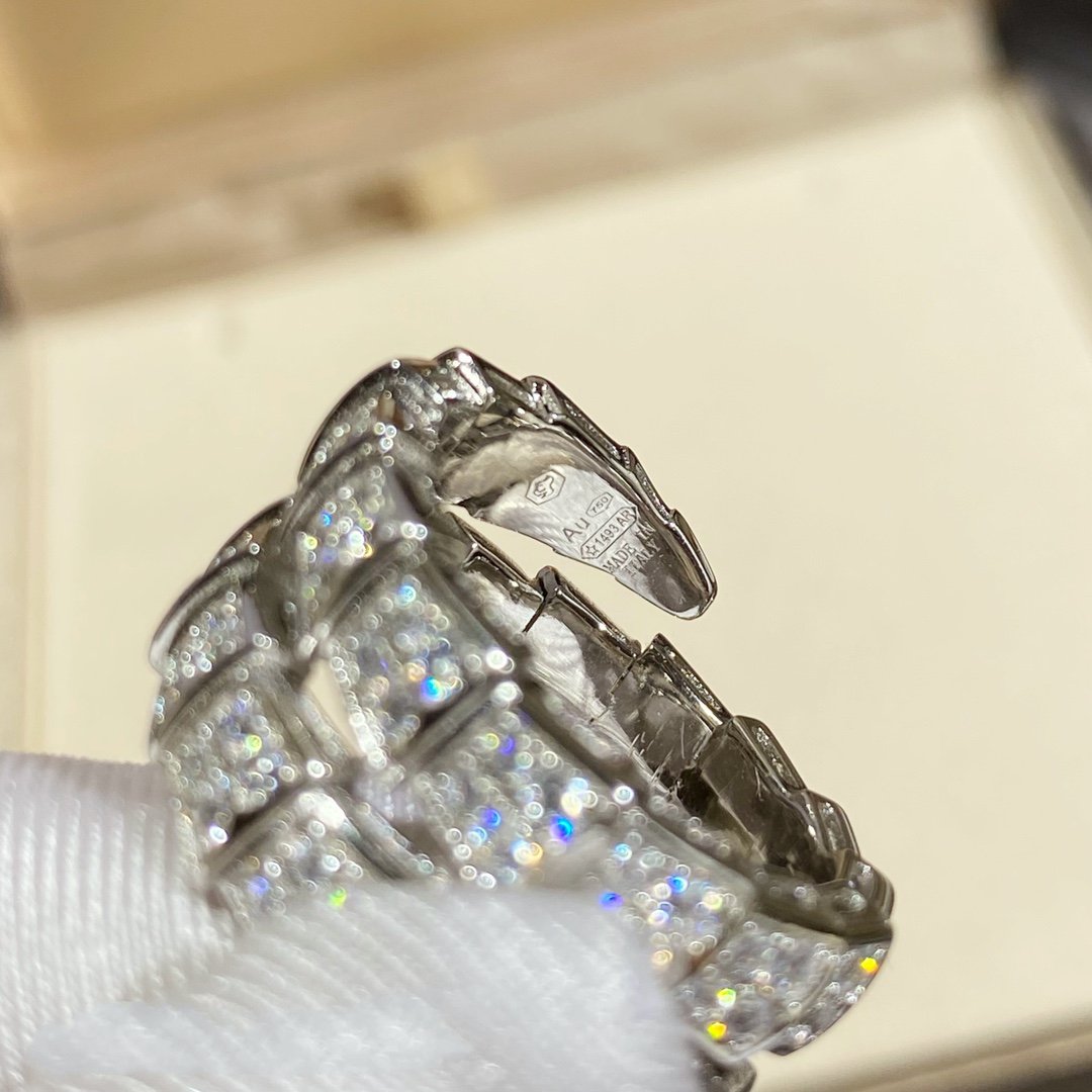 [Joyas Regalia] ANILLO DOBLE SERPENTI PLATA CON PAVÉ DE DIAMANTES