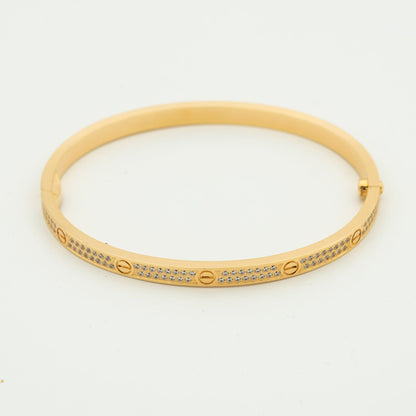 [Bijoux Regalia] BRACELET LOVE 3,65 MM PAVÉ DIAMANTS