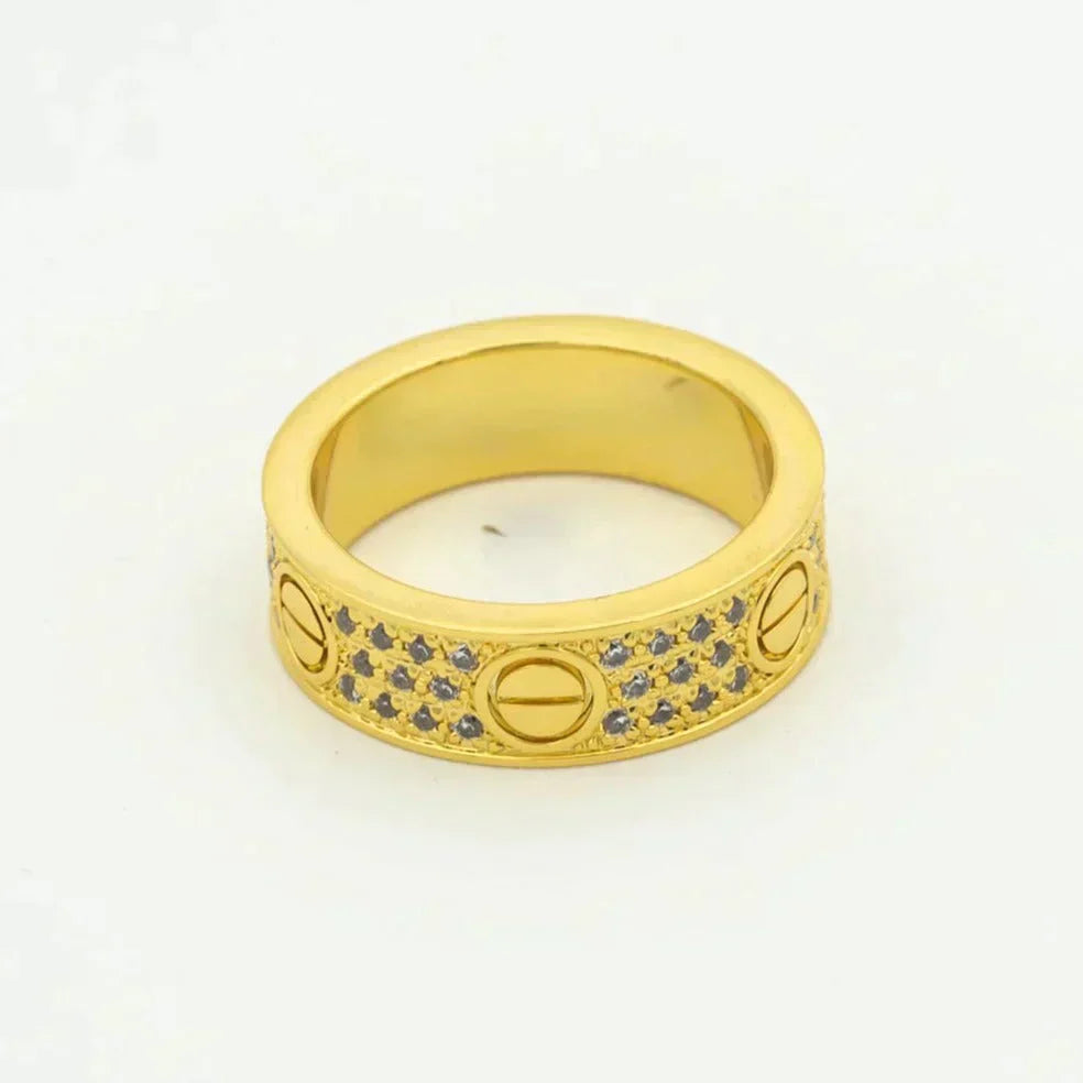 [Bijoux Regalia] BAGUE D'AMOUR 5,5 MM PAVÉE DE DIAMANTS