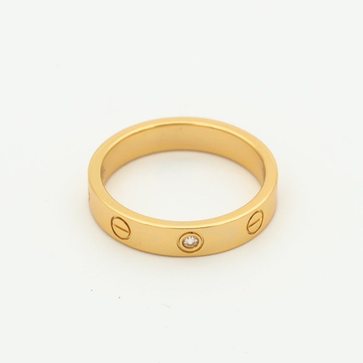 [Bijoux Regalia] BAGUE AMOUR 4MM 1 DIAMANT OR ROSE