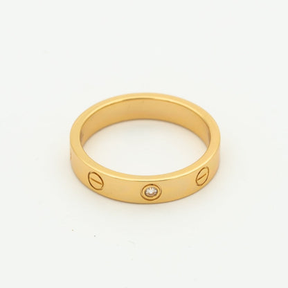 [Bijoux Regalia] BAGUE AMOUR 4MM 1 DIAMANT OR ROSE