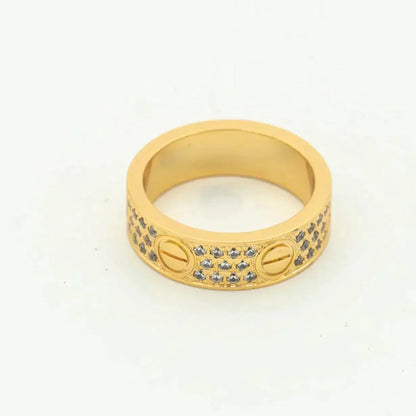 [Bijoux Regalia] BAGUE D'AMOUR 5,5 MM PAVÉE DE DIAMANTS