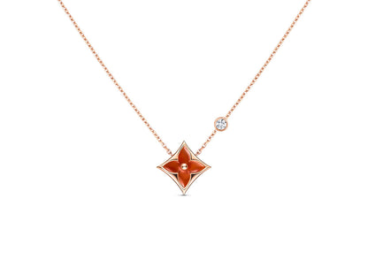 [Bijoux Regalia] COLLIER ÉTOILE OR ROSE 1 DIAMANT