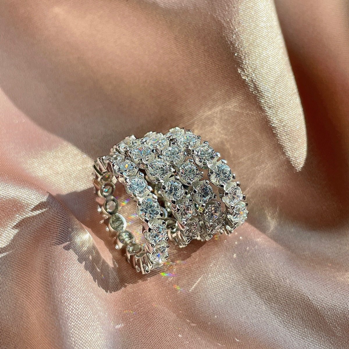 [Bijoux Regalia] Bague tennis ronde éternité