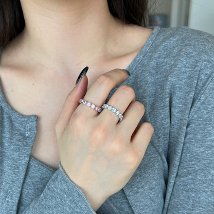 [Bijoux Regalia] Bague tennis ronde éternité