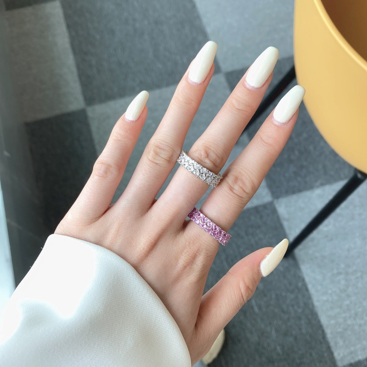 [Regalia jewelry]Sparkling Full Heart Ring