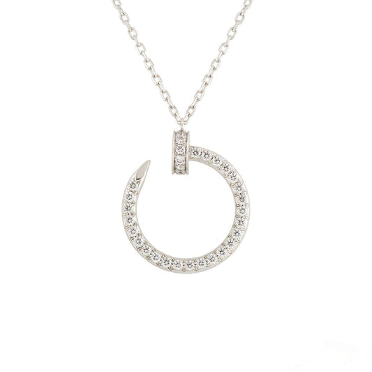 [Joyas Regalia]COLLAR JUSTE PLATA DIAMANTES 