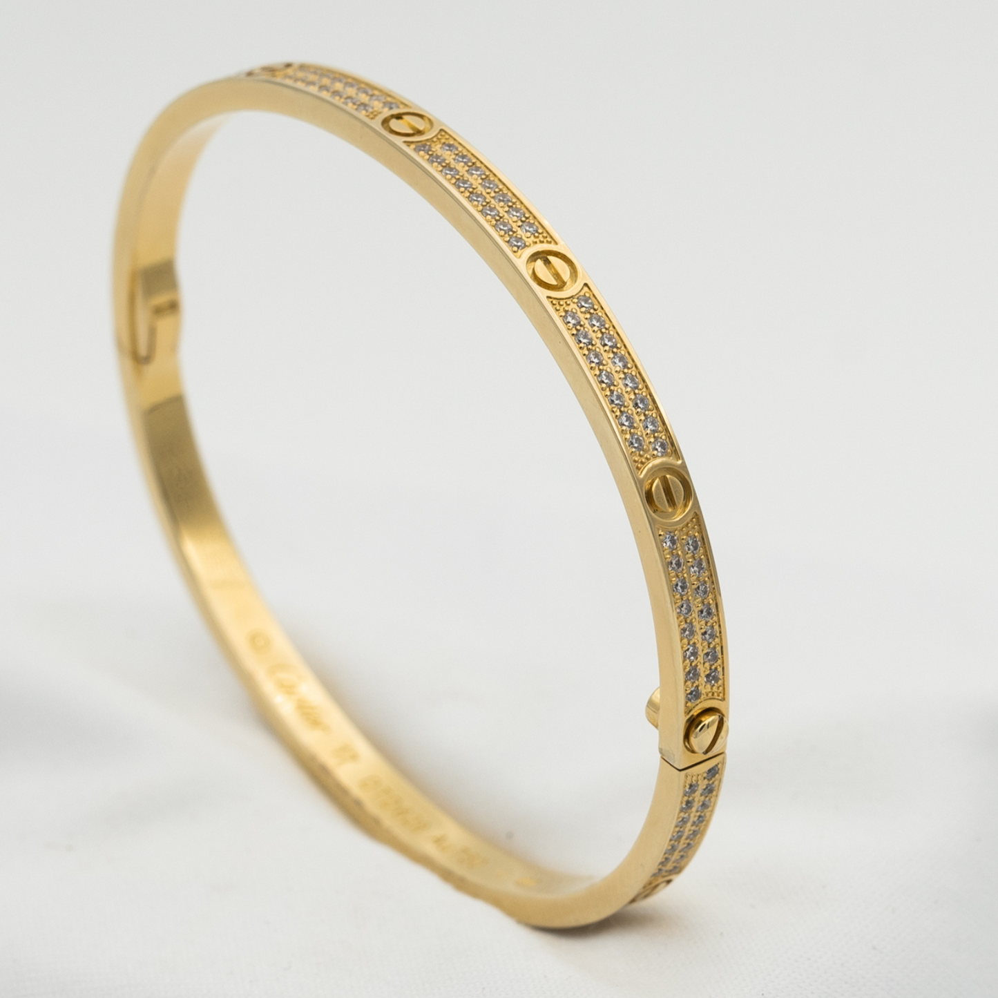 [Bijoux Regalia] BRACELET LOVE 3,65 MM PAVÉ DIAMANTS