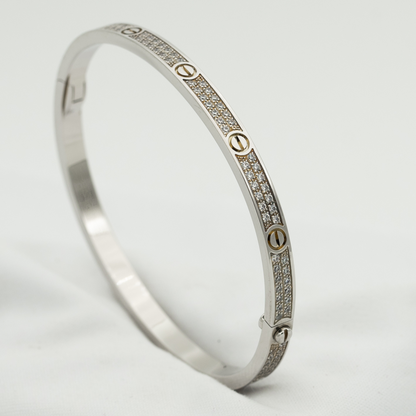 [Bijoux Regalia] BRACELET LOVE 3,65 MM PAVÉ DIAMANTS