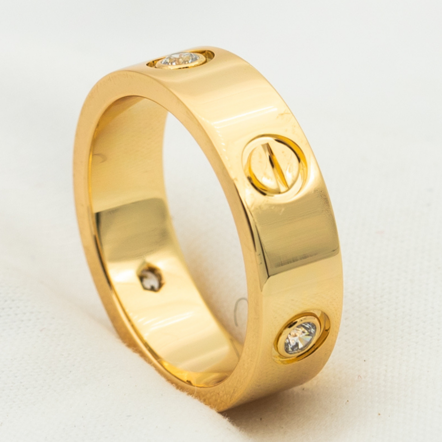 [Joyas Regalia] ANILLO DE AMOR 5,5 MM 3 DIAMANTES ORO ROSA
