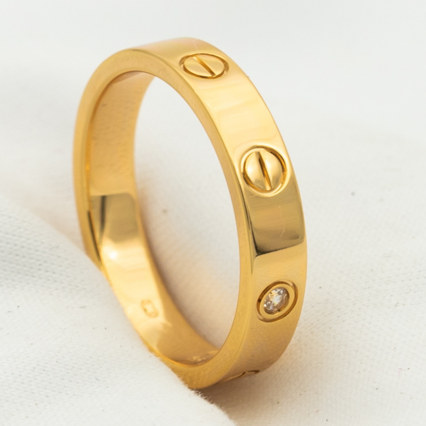 [Bijoux Regalia] BAGUE AMOUR 4MM 1 DIAMANT OR ROSE