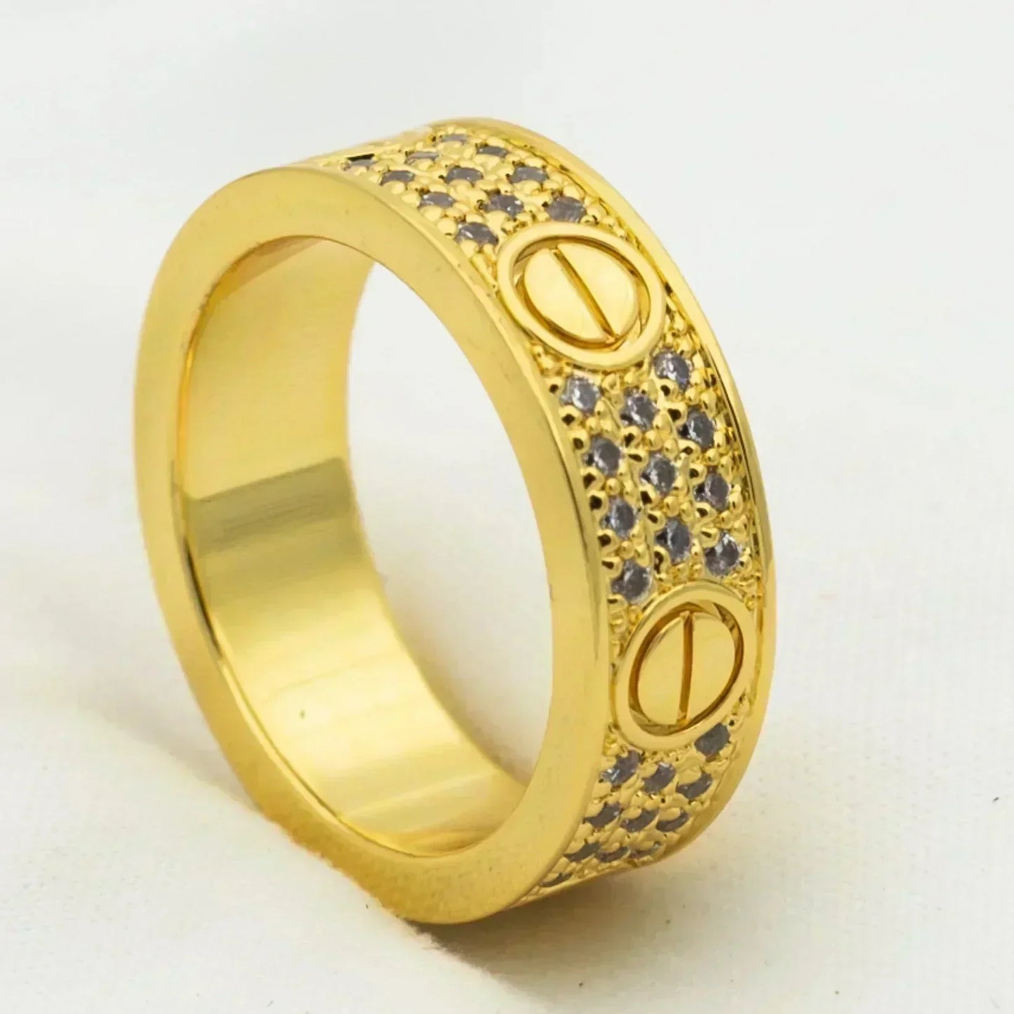 [Bijoux Regalia] BAGUE D'AMOUR 5,5 MM PAVÉE DE DIAMANTS