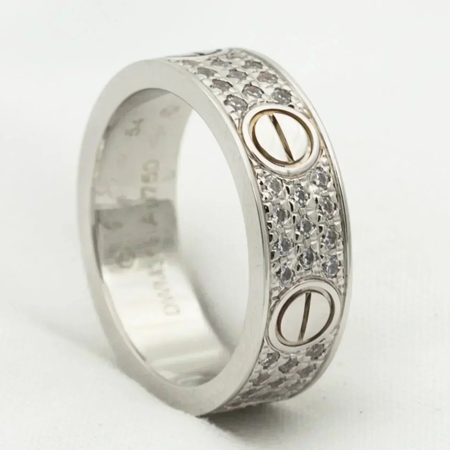 [Bijoux Regalia] BAGUE D'AMOUR 5,5 MM PAVÉE DE DIAMANTS