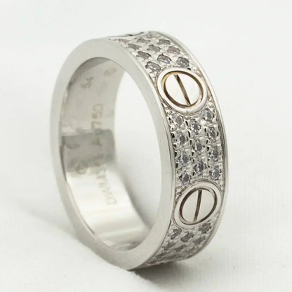 [Bijoux Regalia] BAGUE D'AMOUR 5,5 MM PAVÉE DE DIAMANTS