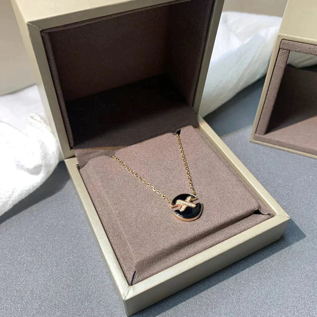 [Regalia jewelry]JEUX DE ROSE GOLD DIAMOND NECKLACE